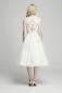 Preview: Vintage-Brautkleid im 50ies Schnitt mit schwingendem Rock mit Tattoo Rücken Ivory