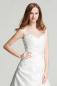 Preview: A-Linien-Brautkleid aus Satin mit plissiertem Mieder und Spitze Ivory