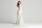 Preview: Elegantes (Umstands-)Brautkleid in A-Linie aus Spitze leichte Herzausschnitt Ivory