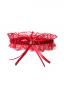 Preview: Rotes Strumpfband mit Schleife M8538Rot