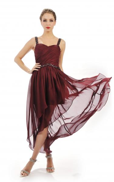 Abendkleid WD14138 in Bordeaux